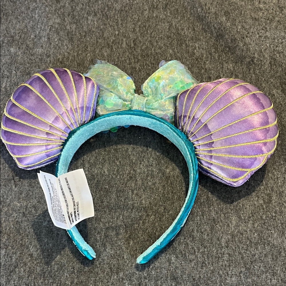 Disney Parks Little Mermaid Minnie Mouse Ears Headband - Picture 4 of 4